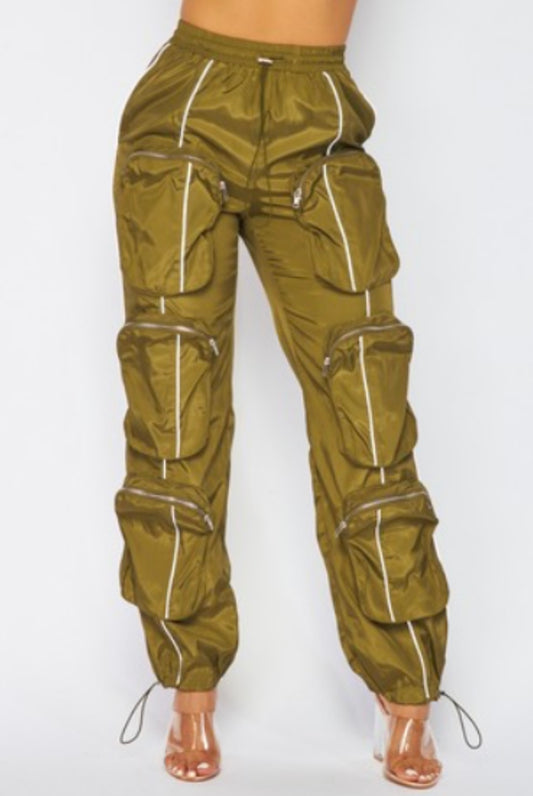 Jill Cargo Pants (Olive)