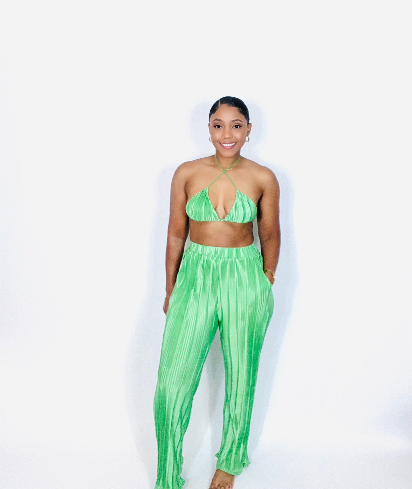 Jade Pants Set (Green)