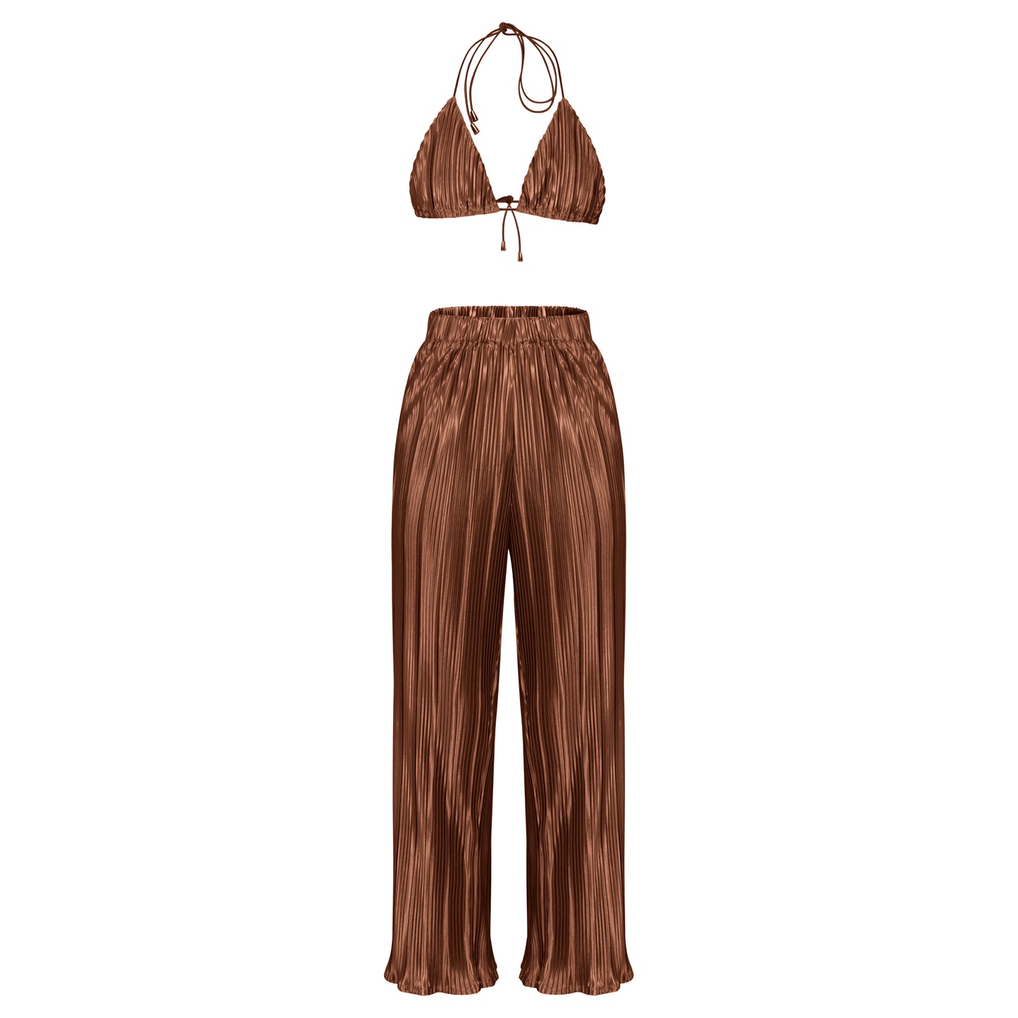 Jade Pants Set (Brown)