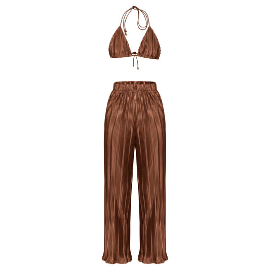 Jade Pants Set (Brown)