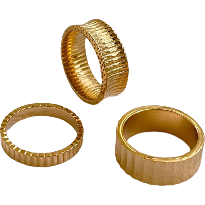 Striped Ring (Gold)