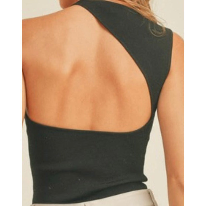 Jackie Sleevless Top (Black)