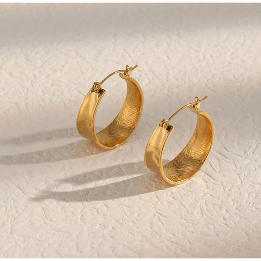 Ariel Hoop Earrings (Gold)